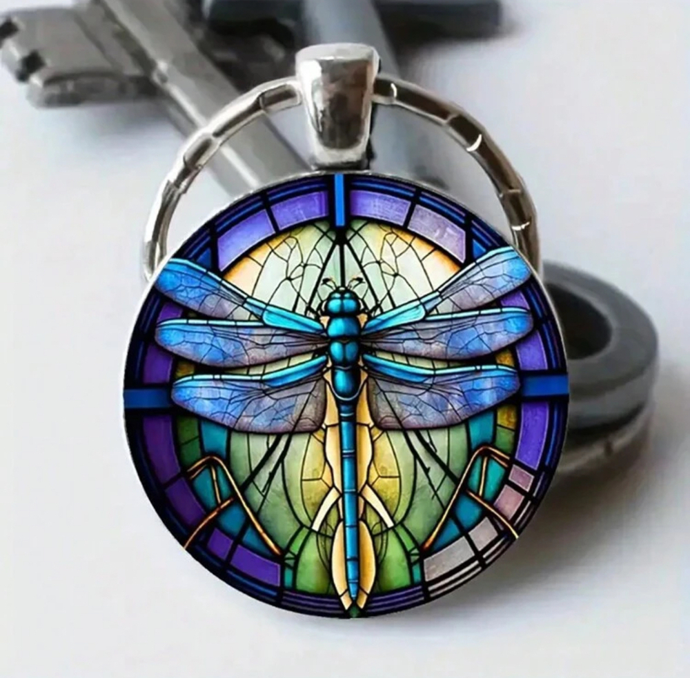 3/$25 Dragonfly Keychain NEW